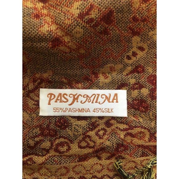 Pashmina Fashion Outlined Scarf Shawl Wrap Festival Eight Pointed Star - Picture 2 of 2